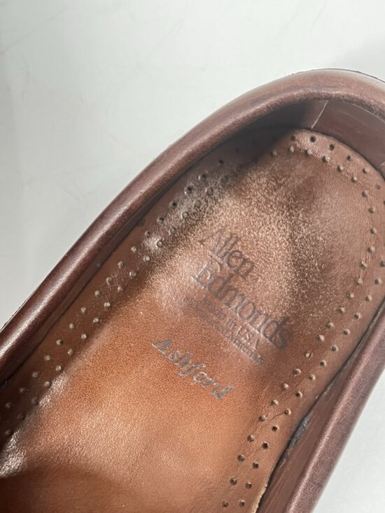 Allen Edmonds Ashford Brown Leather Tassel Loafers Sz 10.5 Dress Shoes USA Made main image 7